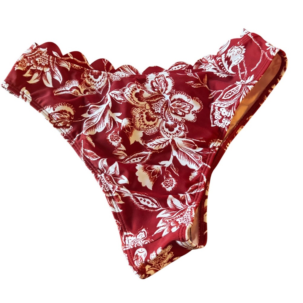 Cupshe Floral Red Bottoms